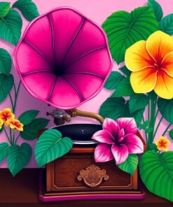 Tropical Bloom Paint Numbers