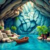 Vintage Grotto Lagoon Paint By Numbers