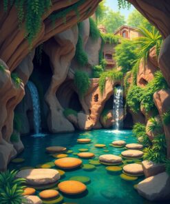 Grotto Oasis Paint Numbers