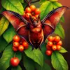 Vintage Guava Orchard Bat Paint By Numbers