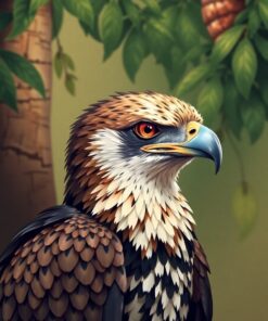 Eagle Portrait Paint Numbers