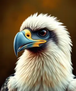 Vintage Harpy Eagle Portrait Paint By Numbers