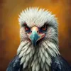 Vintage Harpy Eagle Portrait Paint By Numbers
