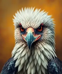 Vintage Harpy Eagle Portrait Paint By Numbers