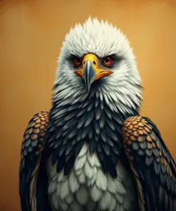 Vintage Harpy Eagle Portrait Paint By Numbers