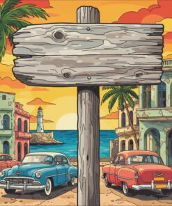 Vintage Havana Driftwood Sign Paint By Numbers