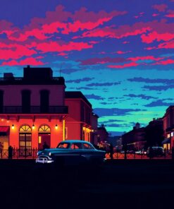 Vintage Havana Evening Silhouette Paint By Numbers