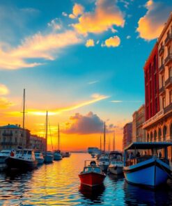 Harbor Sunset Paint Numbers