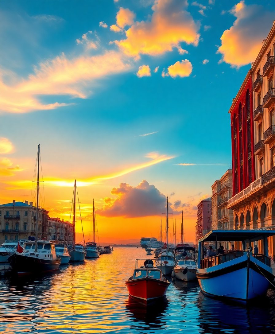 Harbor Sunset Paint Numbers Harbor Sunset Paint Numbers