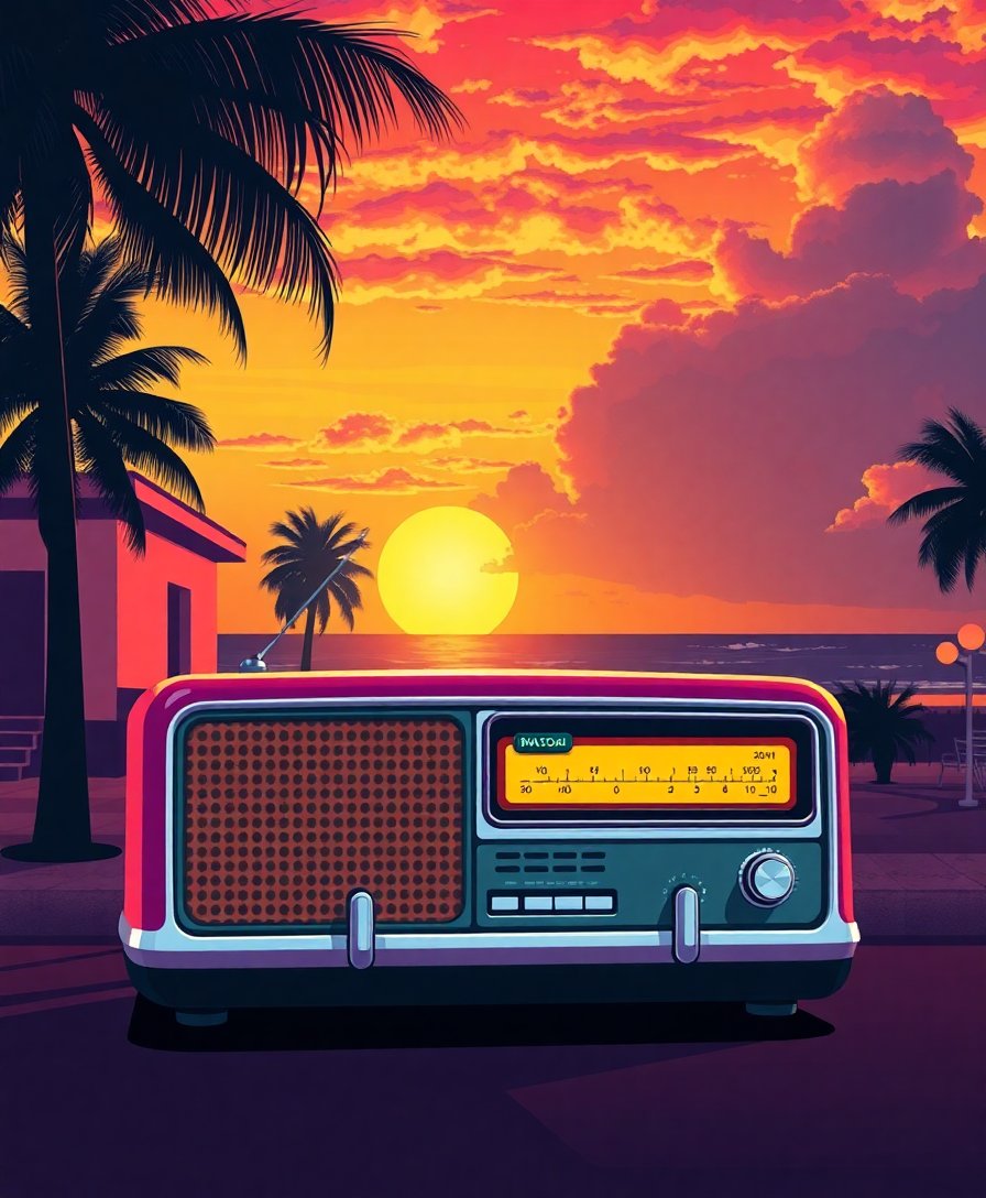 Radio Sunset Paint Numbers Radio Sunset Paint Numbers