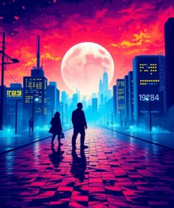 Sunset Facades Paint Numbers