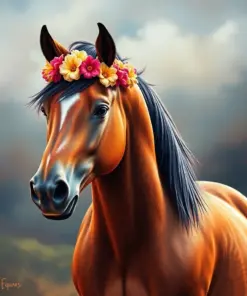 Vintage Hawaiian Mare Paint By Numbers