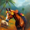 Vintage Hawaiian Mare Paint By Numbers