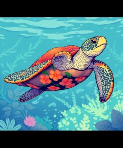 Reef Turtle Paint Numbers