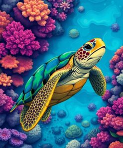 Reef Turtle Paint Numbers