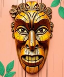 Wooden Mask Paint Numbers