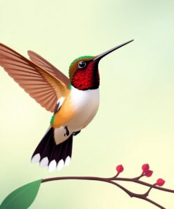 Hummingbird Flight Paint Numbers