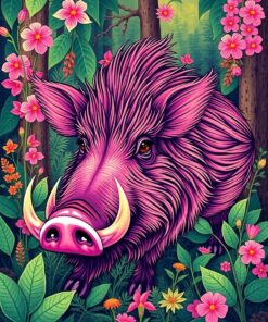 Wild Boar Paint Numbers