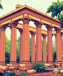 Jungle Pillars Paint Numbers