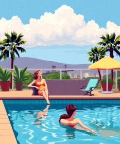 Hollywood Poolside Paint Numbers