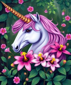 Horn Passionflowers Paint Numbers