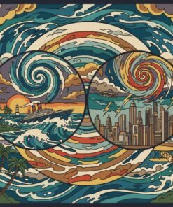 Vintage Hurricane Double Feature Paint By Numbers