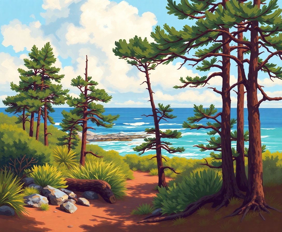 vintage-impressionist-pine-coast-paint-by-numbers-kit