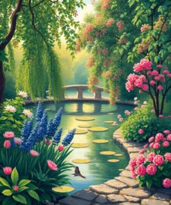 Water Garden Paint Numbers