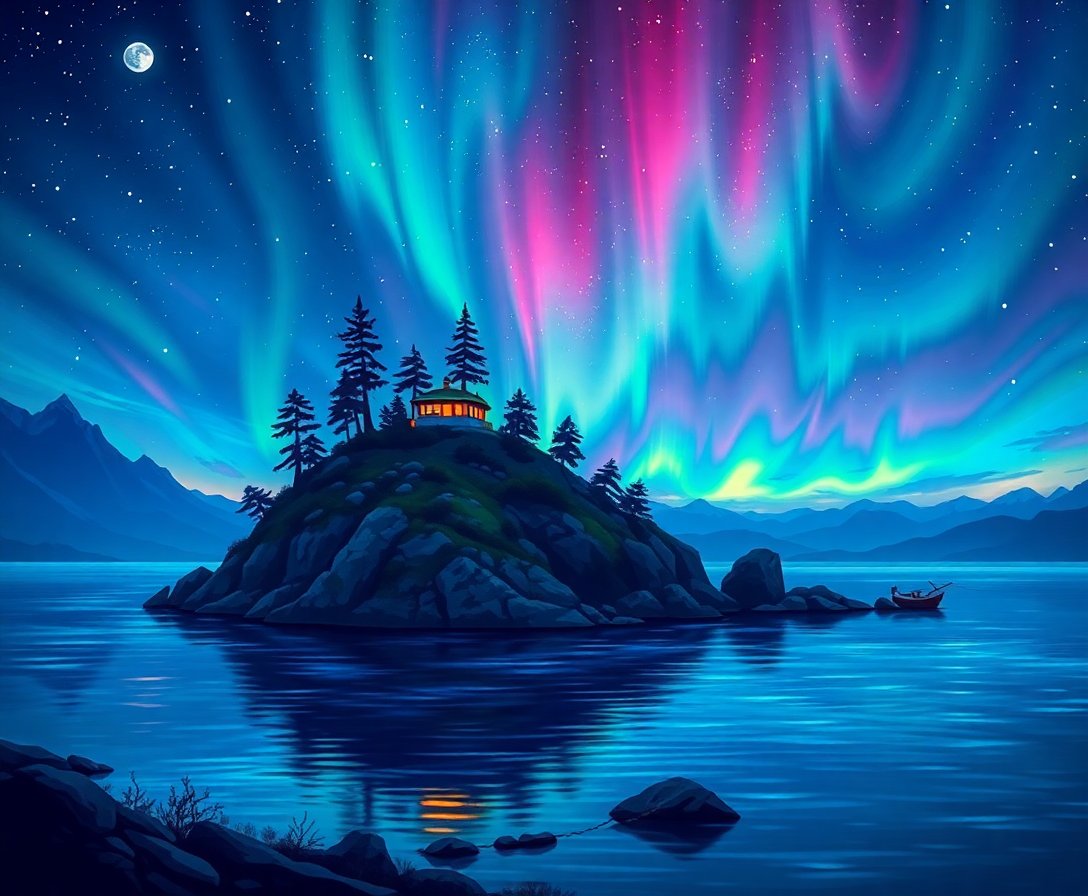 vintage-island-aurora-glow-paint-by-numbers-kit