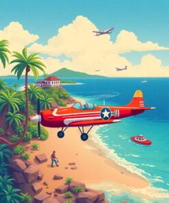 Aviation Scene Paint Numbers