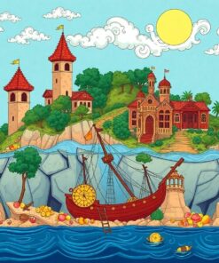 Vintage Island Baroque Hoard Paint By Numbers