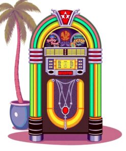 Bubble Jukebox Paint Numbers