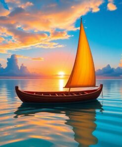 Canoe Dawn Paint Numbers