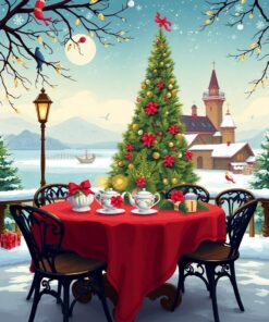 Christmas Tea Paint Numbers