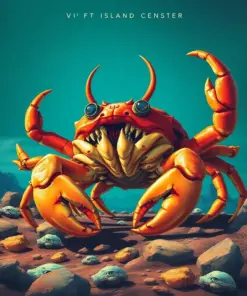 Vintage Island Crab Monster Paint By Numbers