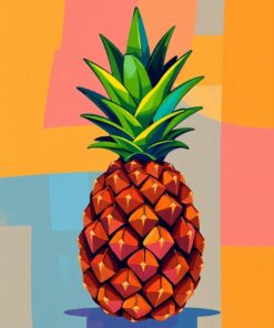 Cubist Pineapple Paint Numbers