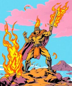 Flame Guardian Paint Numbers