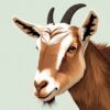 Goat Portrait Paint Numbers