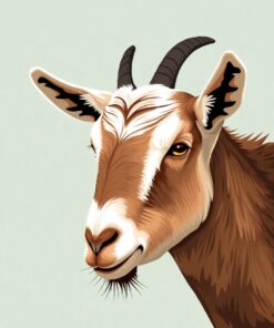 Goat Portrait Paint Numbers