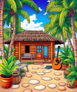 Guitar Retreat Paint Numbers