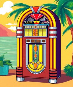 Island Jukebox Paint Numbers