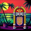 Vintage Island Jukebox Paint By Numbers