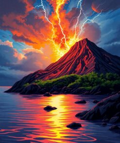 Lightning Eruption Paint Numbers