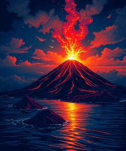 Magma Glow Paint Numbers