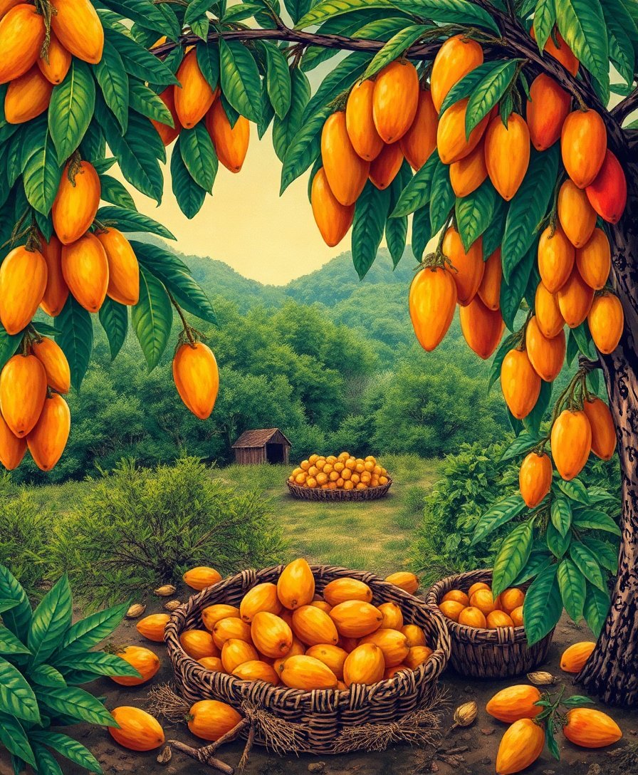 Mango Harvest Paint Numbers Mango Harvest Paint Numbers