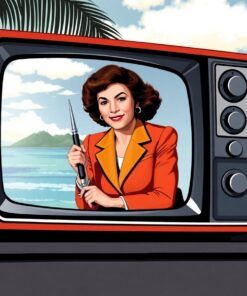 Vintage Island News Anchor Paint By Numbers