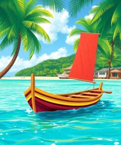 Island Outrigger Paint Numbers