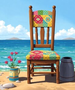 Vintage Island Quilting Chair Paint By Numbers