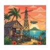 Vintage Island Radio Station Paint By Numbers