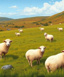 Sheep Pasture Paint Numbers